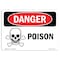 Signmission Safety Sign, OSHA Danger, 7" Height, 10" Width, Poison, Landscape, D-L-1531 OS-DS-D-710-L-1531 - alternate 1